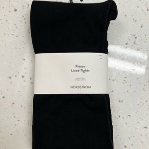Nordstrom fleece lined tights NWT